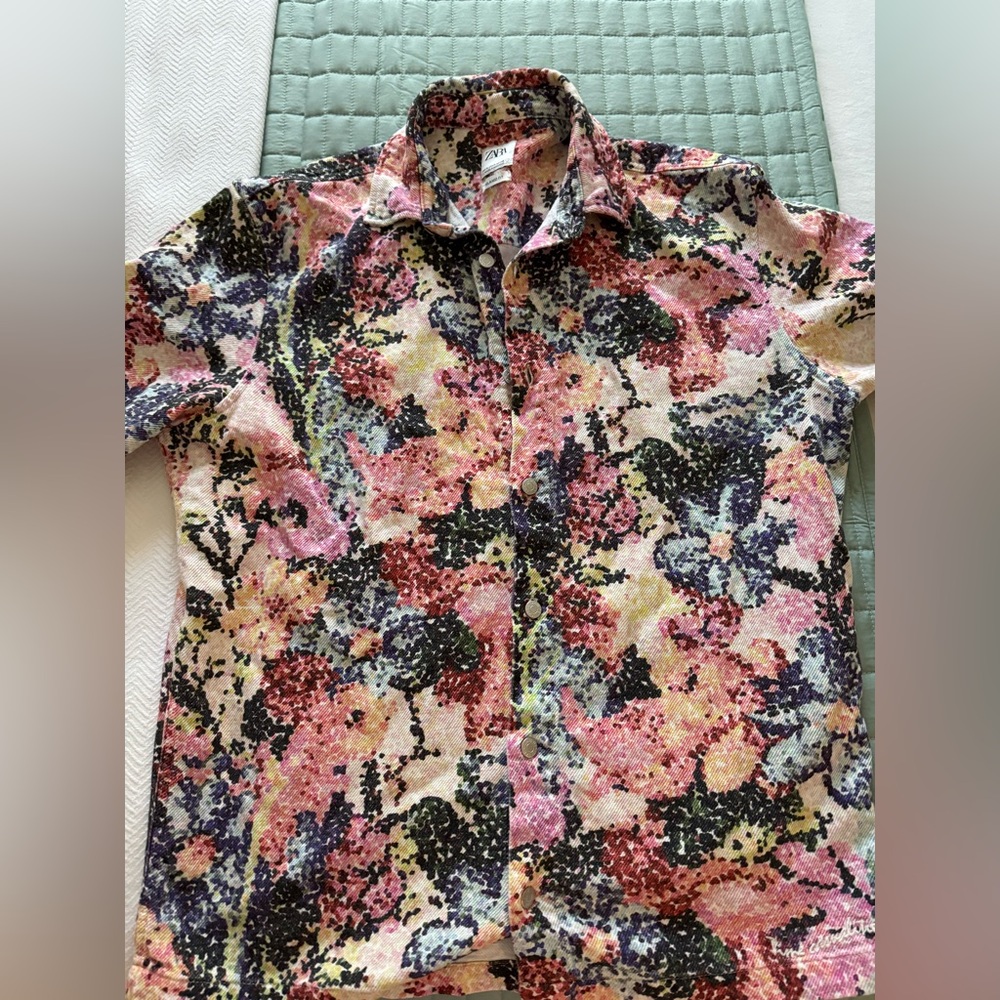 Zara floral shirt